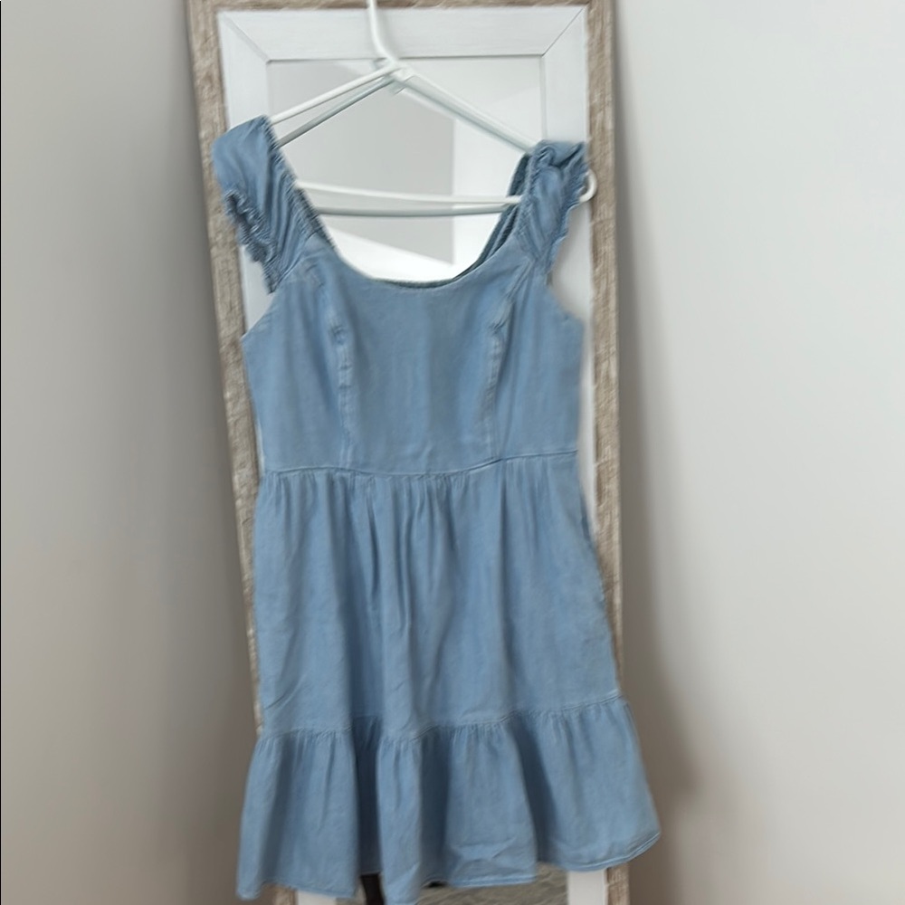Old Navy Blue Ruffled Tiered Sundress